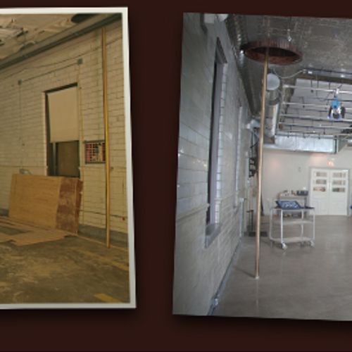 Firehouse renovation - before & after