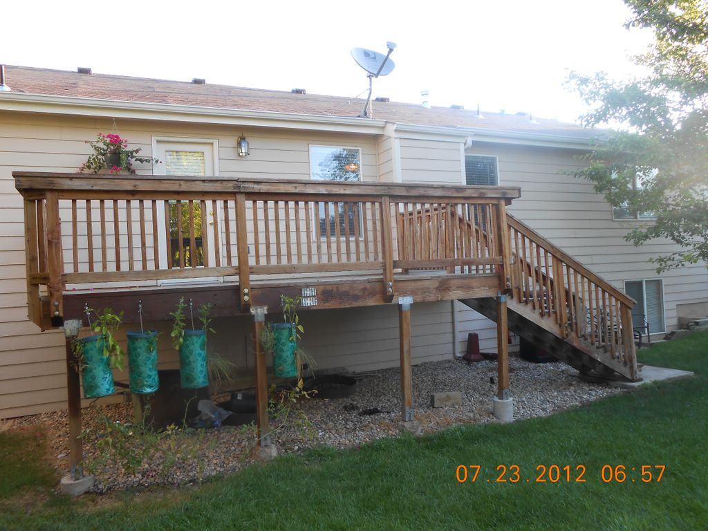 Deck before stain.