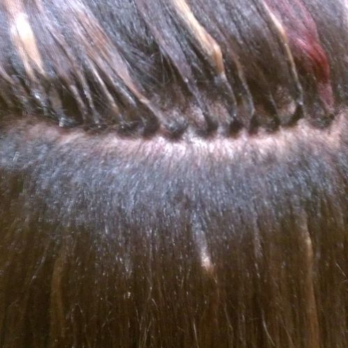 During warm fusion extensions.(strand by strand)