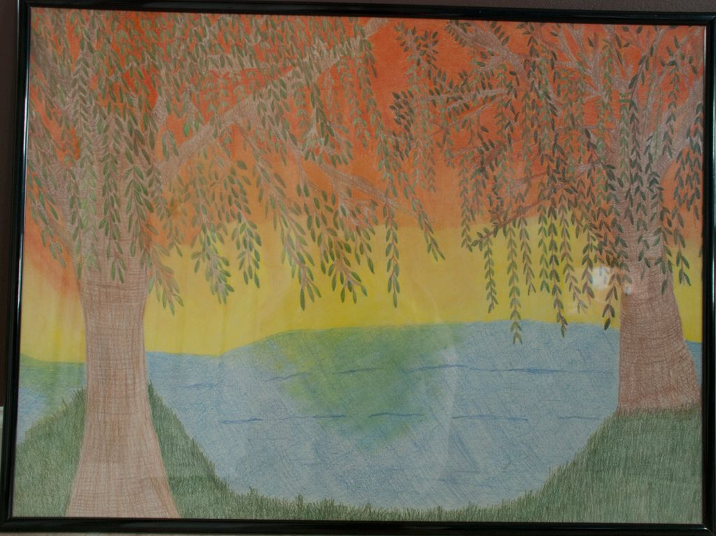 Colored pencil and guache illustration.