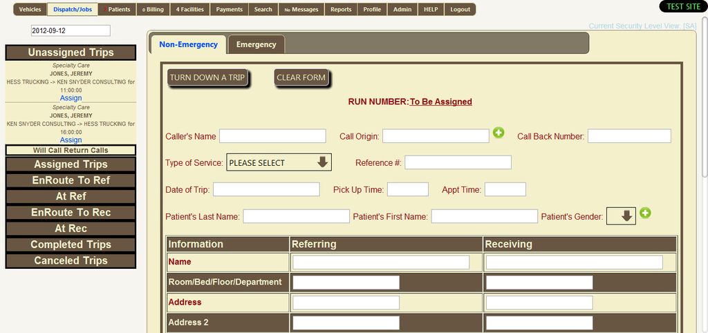 Application suite for a website that is currently 