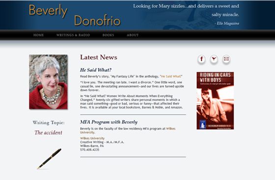 Lynn gave me a beautiful, informative website, eas