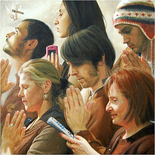 Freedom of Worship, oil, 24 x 24