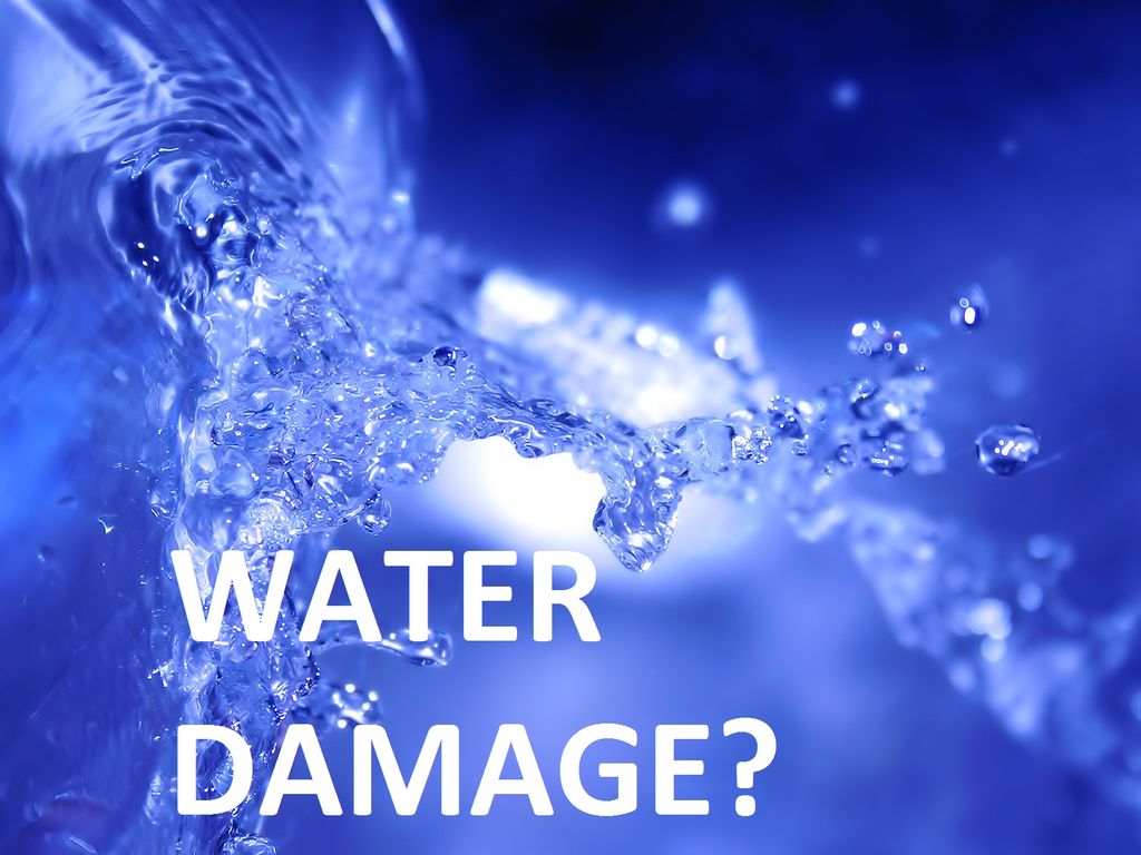 water damage - call 561-RESTORE
