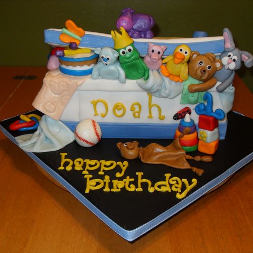 Happy Birthday Toy Box Cake