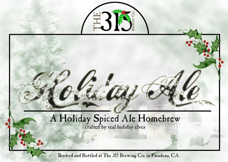 Spec Beer label - Holiday Theme