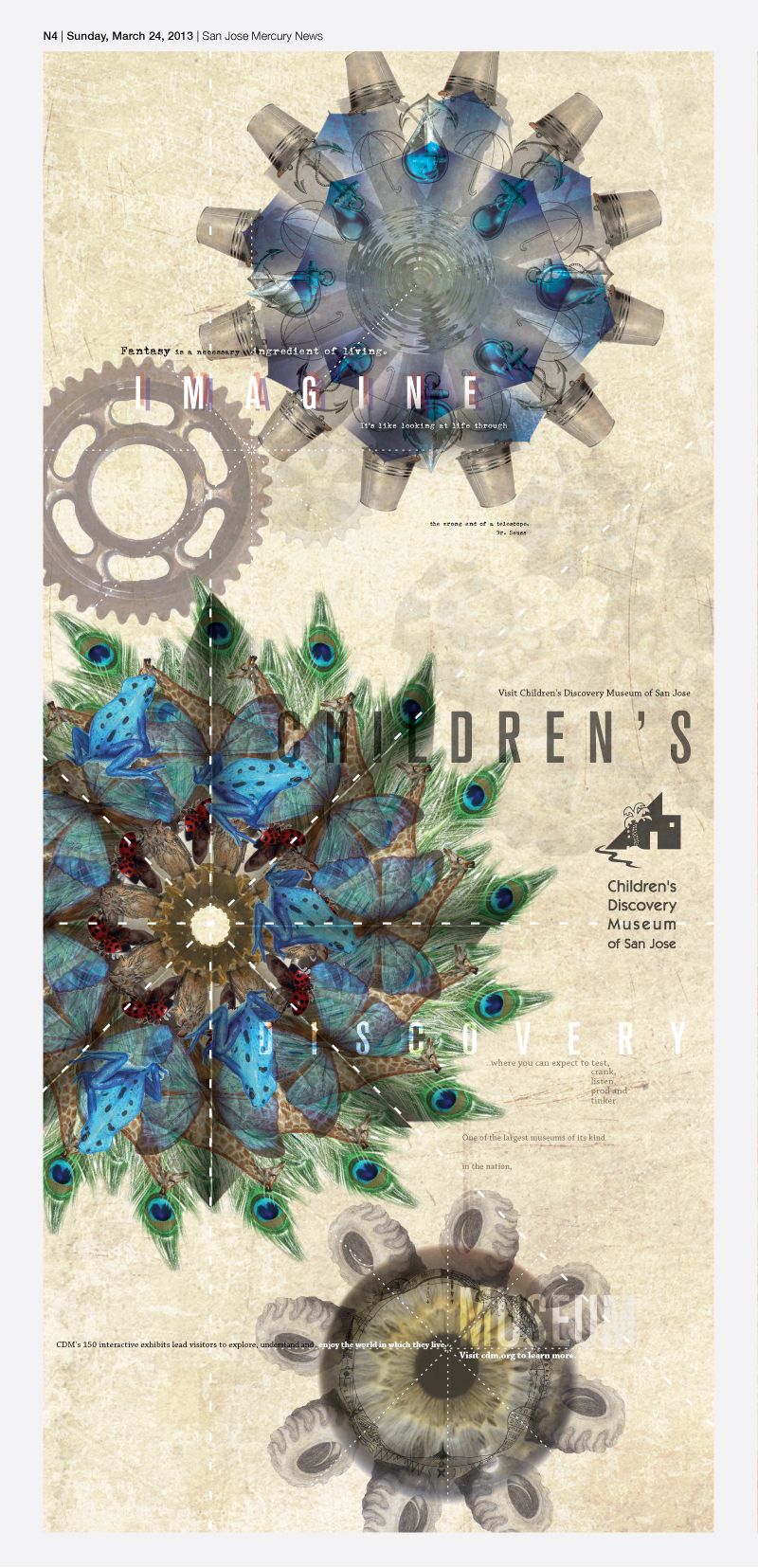 This is an ad design for Children's Discovery Muse
