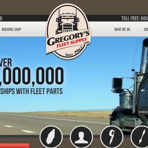 Fleet Parts Website Design