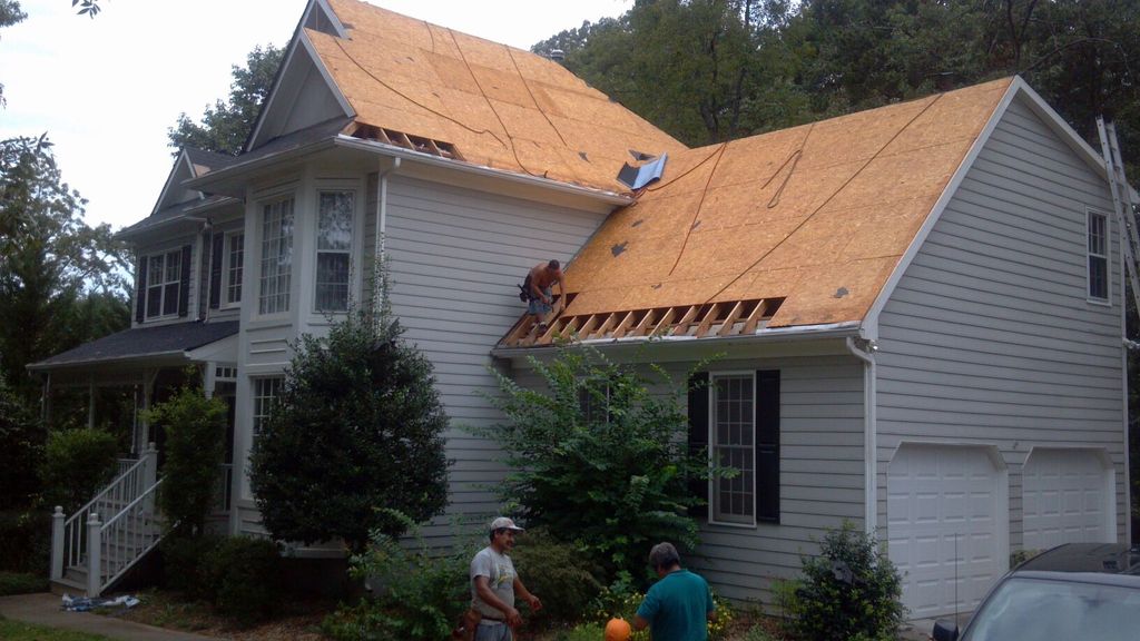 Replacing rotted decking at 1850 Edgemont Court in