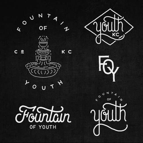 Fountain of Youth logo design and brand direction.