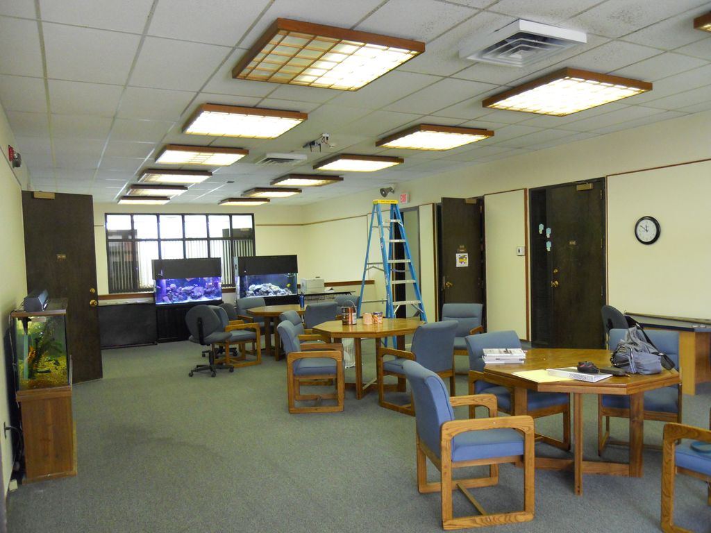 This is the Before shot of the GPS science lobby. 