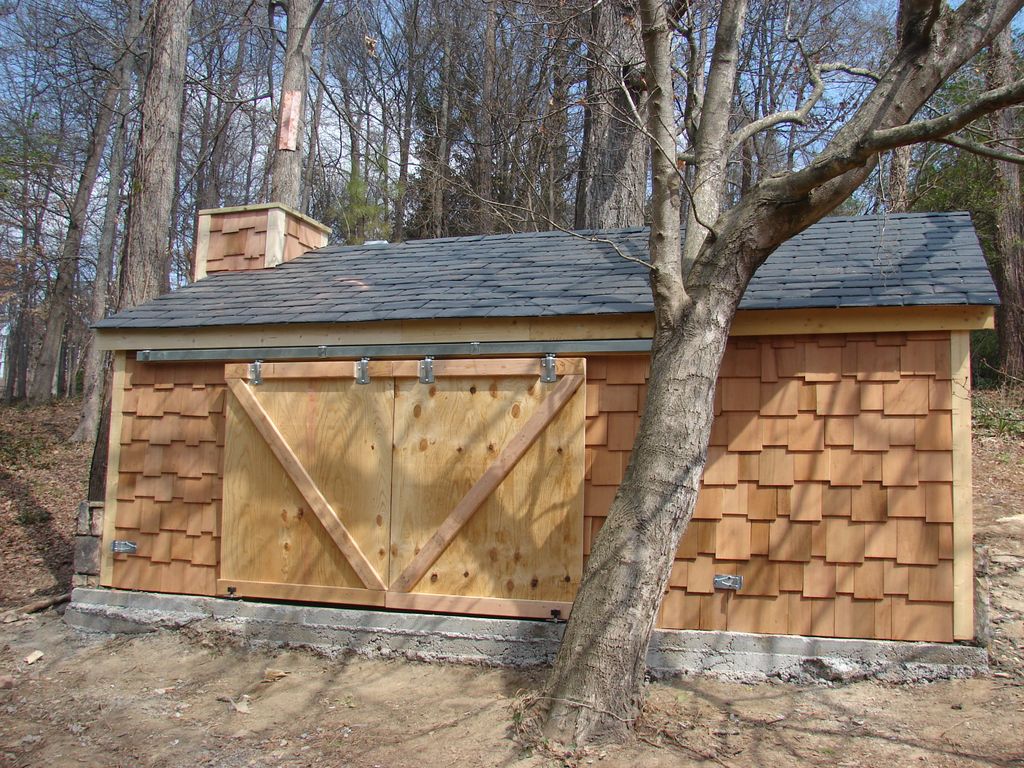 Cedar Shake Pool Pump House