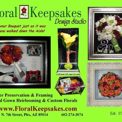 Floral Keepsakes specializes in flower preservatio