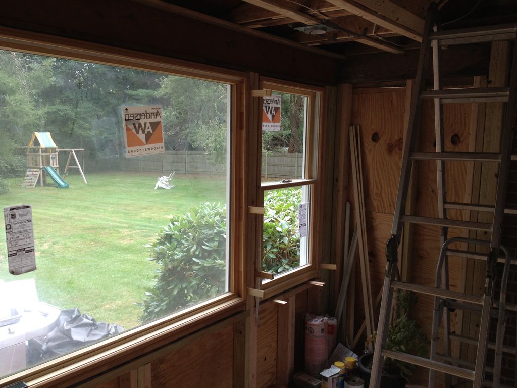 Westwood, MA-Framed new walls and installed new wi
