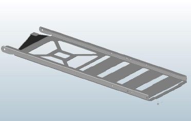 'Main Deck' sheet metal design for ski equipment i