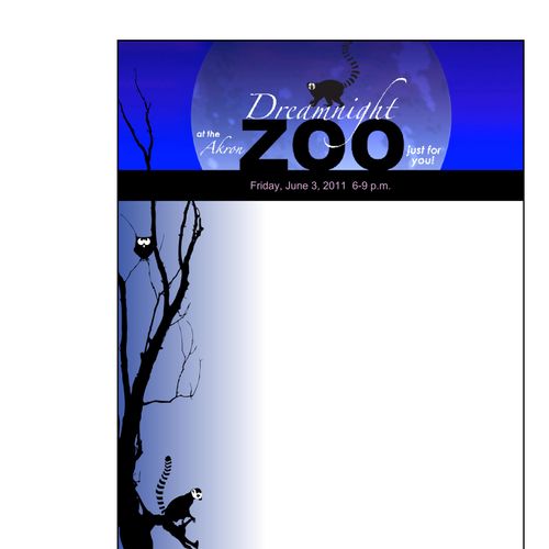 Designed Dreamnight at the Akron Zoo logos and let