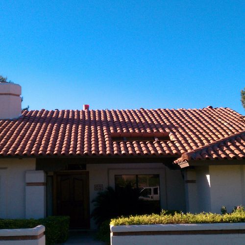 A tile roofing raise and reset project in Tempe, A