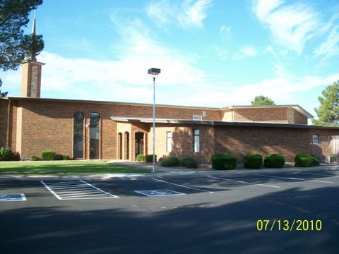 The front of the Globe Stake Center in Globe AZ.  