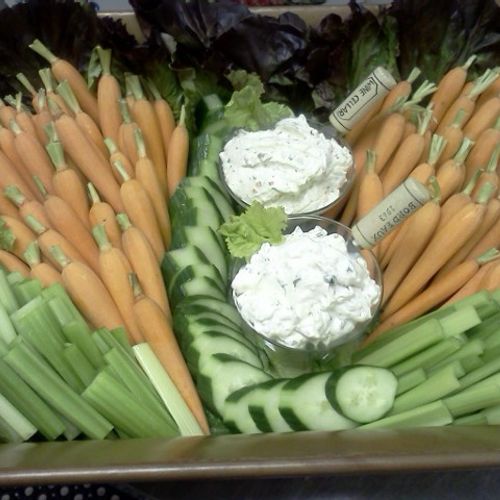 Vegetable Crudites w/Dip Assortments