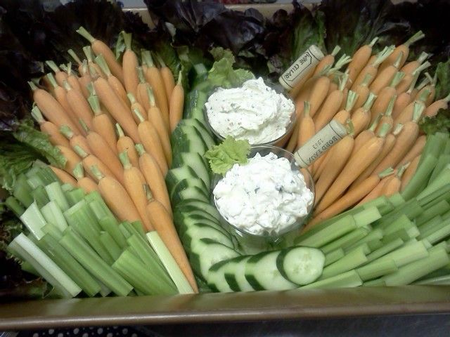 Vegetable Crudites w/Dip Assortments