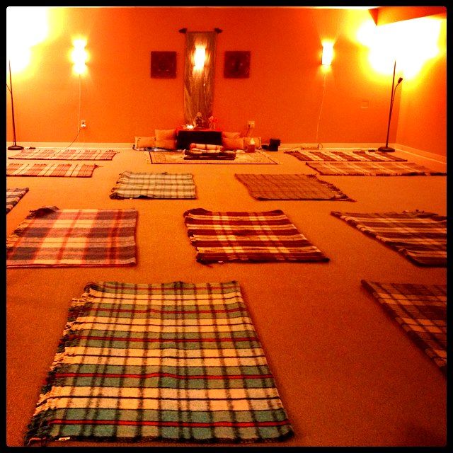 My yoga studio before a workshop.