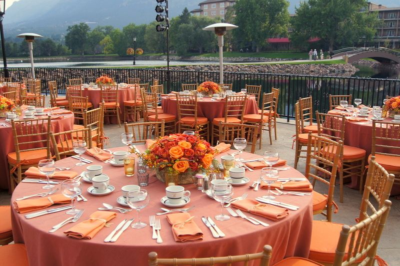 We did all the flowers, linens and decor for this 