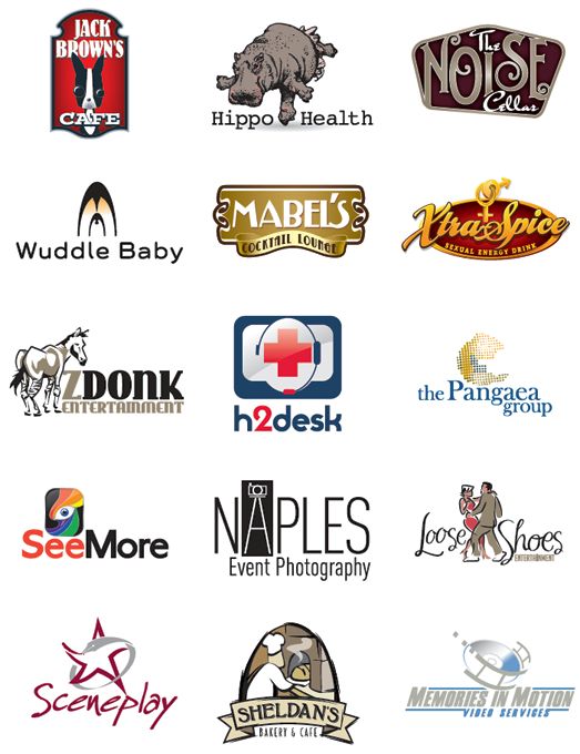 A sample of logos we've designed.