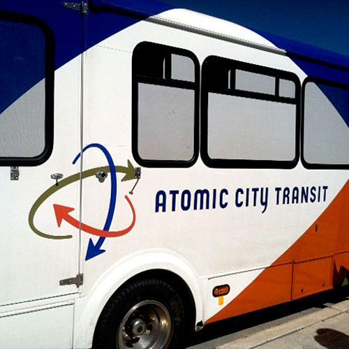 The Los Alamos, New Mexico transit company's ident