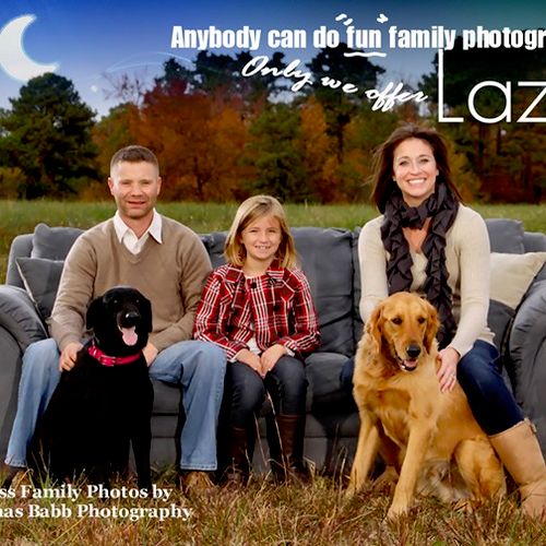 Our Lazy Portrait Promotion. Bring Your family to 