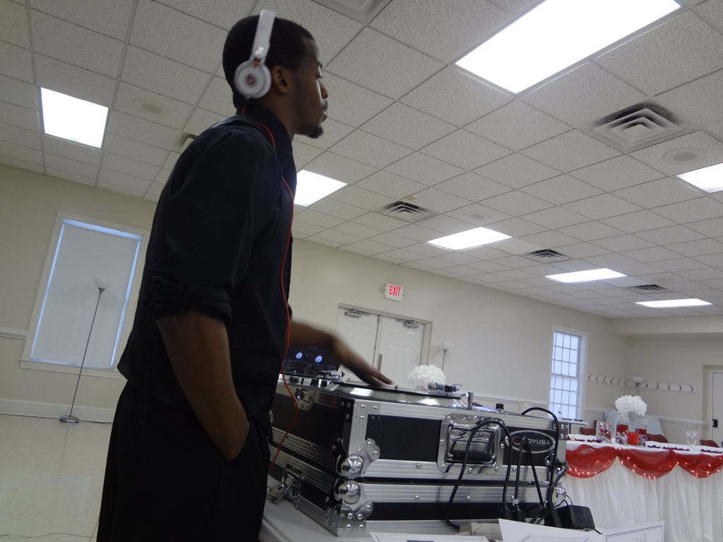 "In the groove" at a wedding reception!!