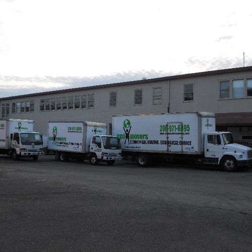 Our large fleet of moving trucks includes 14', 20'