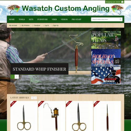 Wasatch Custom Angling, 2012 &
Shopatron API Integ