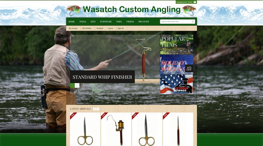 Wasatch Custom Angling, 2012 &
Shopatron API Integ