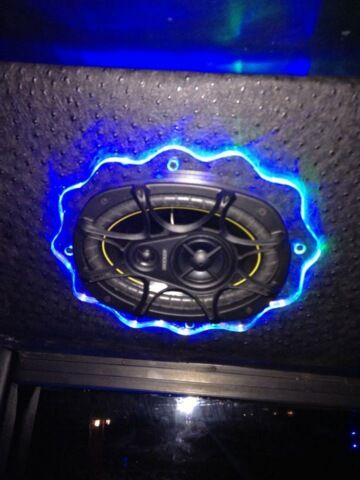 Speakers with LED changing colors