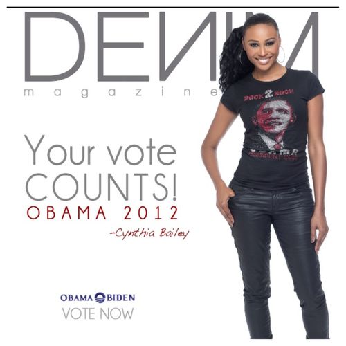 Cynthia Bailey Denim Magazine Obama Campaign