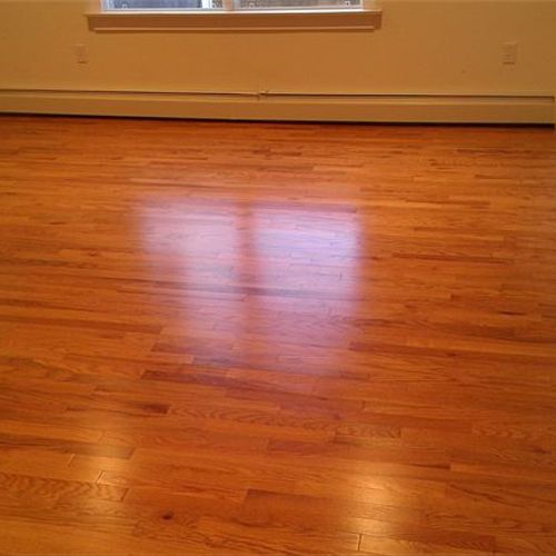 New pre-finished hardwood floors