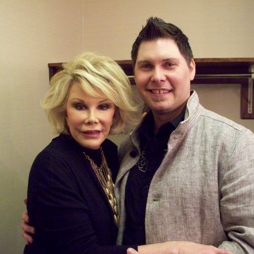 Joan and I after her show.