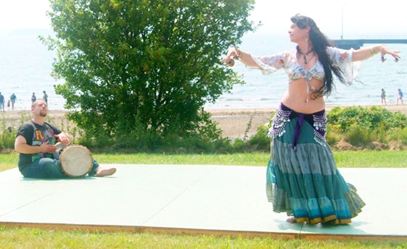 Belly Dancing at a special event along the coast i