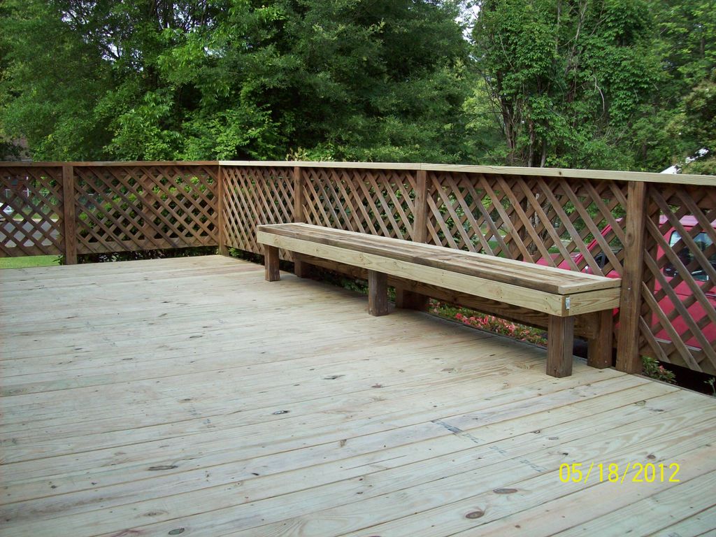 Removed warped and sagging decking, Installed extr