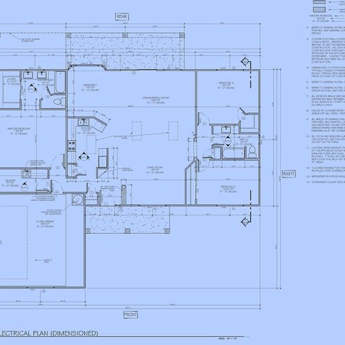 Simple floor plan drafted using CADD services