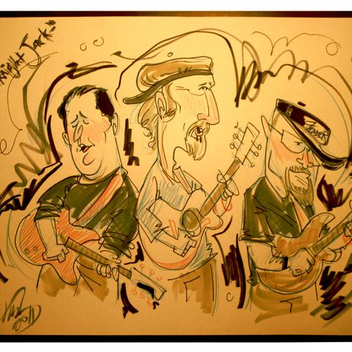Some artwork drawn by a fan of The StraightJackets