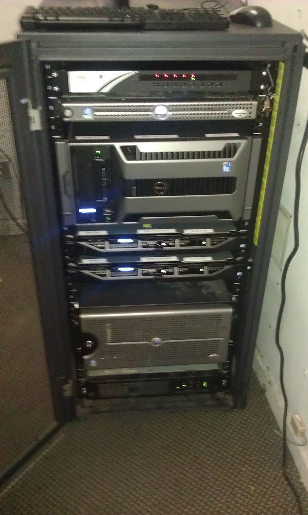 A RACK server system I installed and currently mai