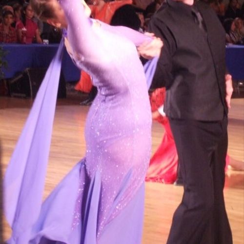 Shelena and I competing American smooth in 2008