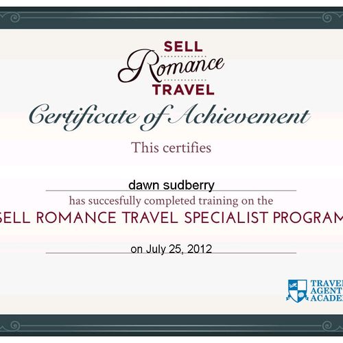 Romance Travel Specialist