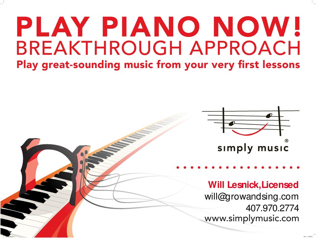 Play piano now using a breakthrough approach calle