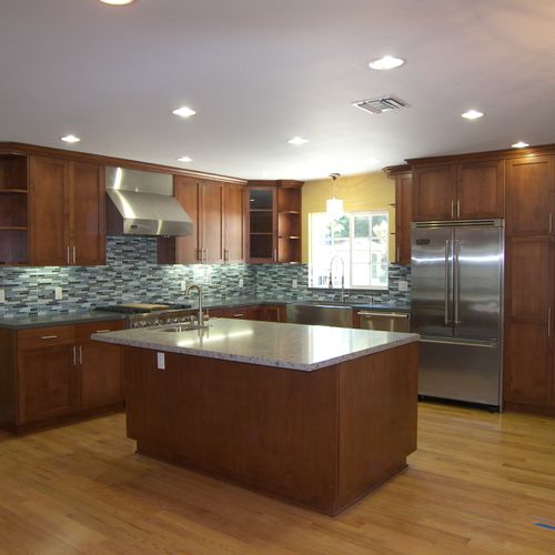 Sherman Oaks Kitchen with maple cabinets Caesar st