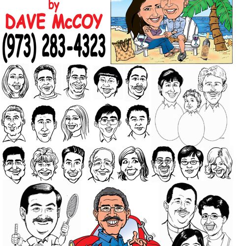 FUN caricatures of family and friends.