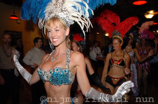 Mardi Gras-themed party in New Orleans featuring S