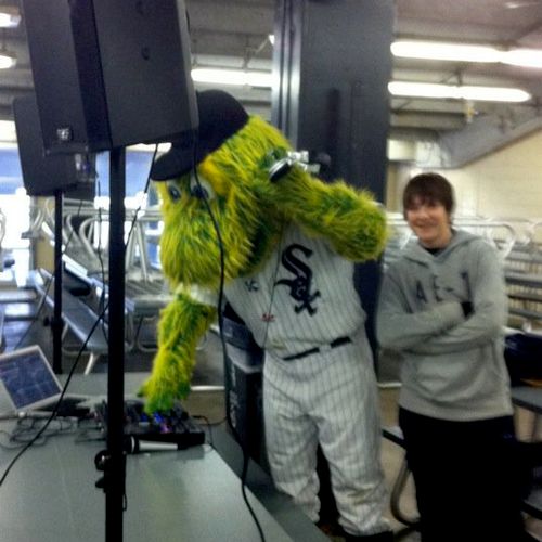 DJ'ing at Comiskey Park for the White Sox!