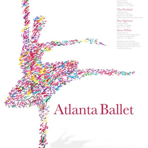 Design poster for the Atlanta Ballet fictitious pr